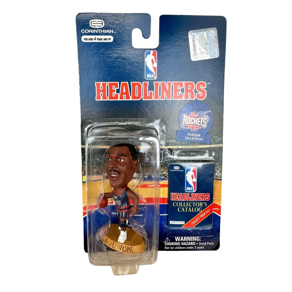 Vintage | NBA Olajuwon Original Headliners Collectors Toy Rockets 1997_NEW